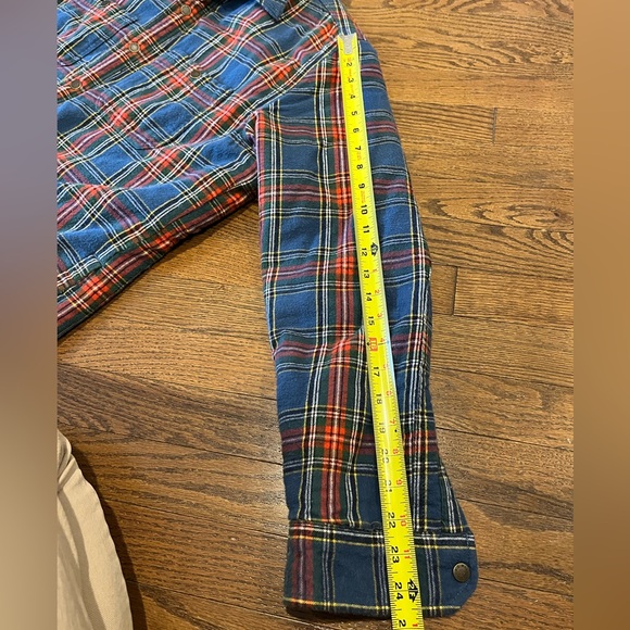 L.L. Bean Sherpa Lined Scotch Plaid Shirt Jacket - Picture 7 of 7